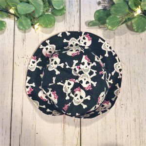 Infant Toddler Girly Skull Bucket Sun Hat